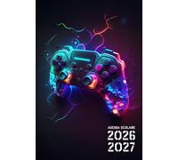 Agenda Scolaire 2026-2027 Gamer: Planificateur Bi-journalier, Organisateur de Sept 2026 à Juil 2027, Planner Ado Garçons, Thème Gaming & Manette de Jeux vidéo