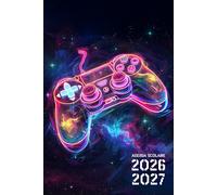 Agenda Scolaire 2026 2027 Gamer: Planificateur Bi-journalier | Organisateur de Sept 2026 à Juil 2027 | Planner pour Garçons | Thème Gaming & Manette de Jeux vidéo