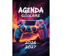 Agenda Scolaire 2026-2027 Gamer: Planificateur Scolaire A5 Deux Jours par Page | Design Manette de Jeux Vidéo pour Garçon | Année Sept 2026 - Juil 2027