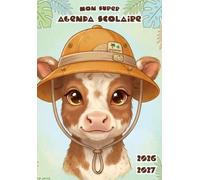 Agenda Scolaire 2026-2027 Garçon: Animaux ( Vache ) pour École Primaire (CP, CE1, CE2, CM1, CM2) Enfant 6, 7, 8, 9, 10 Ans - Petit Format A5 Pratique ... en Français - Couverture Souple Sans Spirale.