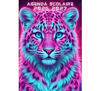 Agenda Scolaire 2026 2027 Garçon: College | Animaux : Léopard | Ado 11 à 15 ans (6ème, 5ème, 4ème, et 3ème) Journalier : Une Page par Jour | de Août à ... Format A5, Sans Spirale, Couverture Souple.
