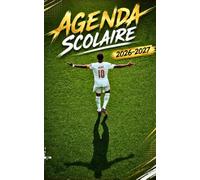 Agenda scolaire 2026-2027 garçon fille | Collège, lycée, étudiant | 1 page par jour | Couverture France Football Joueur
