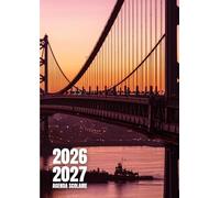 Agenda scolaire 2026 - 2027 | Journalier (une page par jour) | Étudiants, élèves de primaire, collège et lycée | Couverture Golden Gate, San Francisco
