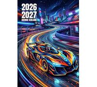 Agenda scolaire 2026 - 2027 | Journalier (une page par jour) | Étudiants, élèves de primaire, collège et lycée | Couverture voiture de course - voiture de Formule 1 - F1
