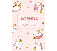 Agenda Scolaire 2026-2027: Kawai | Bi-Journalier | 13x20 cm | Format optimisé | 140 pages | mi-août 2026 - juillet 2027 | Français | Adapté à tous les niveaux | Pas cher