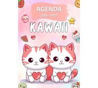 Agenda scolaire 2026-2027 Kawaii Chat: CP - CE1 - CE2 - CM1 - CM2 | Organisateur et Planificateur Journalier | 1 Jour Par Page avec Horaire | Français