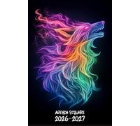 Agenda Scolaire 2026 2027 Loup: Planificateur Bi-journalier, Organisateur de Sept 2026 à Juil 2027, Planner Ado Garçons, Thème Animaux