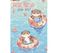 Agenda Scolaire 2026-2027: Loutres Kawaii | Journalier (une page par jour) | 12x17 cm | Sept 2026 - juil 2027 | Filles au primaire ou au collège | Animal, animaux mignons & cute | Manga