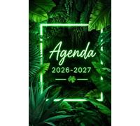 Agenda Scolaire 2026-2027: Néon vert | Bi-Journalier | 13x20 cm | Format optimisé | 140 pages | mi-août 2026 - juillet 2027 | Français | Adapté à tous les niveaux | Pas cher
