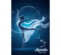 Agenda scolaire 2026-2027: Organisateur et Planificateur Journalier pour fille | 1 Jour Par Page avec Horaire | Girly | Couverture Danseuse