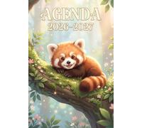 Agenda Scolaire 2026-2027: Panda Roux & Kawaii Animal | Journalier Pratique Beaucoup d'espace pour noter de Septembre à Juillet pour Fille Garcon ... Primaire, Collège, Lycé, CP, CE1, CM1 et CM2