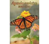 Agenda Scolaire 2026 2027 Papillon: Organisateur Scolaire , Une semaine sur 2 pages , Primaire, Collège, Lycée pour Fille et Garçon