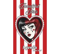 Agenda Scolaire 2026-2027 pour élèves de Lycée - 1 Jour par Page- The Strange Heartz Club: Design gothique rouge et noir pour le lycée - Version Rosalia