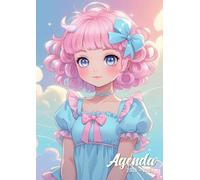 Agenda scolaire 2026-2027: pour fille - Planificateur Journalier- 1 Jour Par Page | 12x17 cm | Style Manga Kawaii