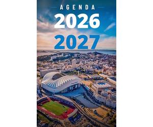 Agenda scolaire 2026 2027 pour garçon, fille, collège, lycée, étudiant. 1 page par jour. Couverture Marseille