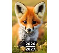 Agenda Scolaire 2026 2027 Renard: Garçon et fille, 1 jour par page A5, organiseur journalier étudiant primaire, collège, lycée