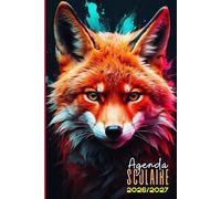 Agenda Scolaire 2026 2027 Renard: Garçon et fille, 1 jour par page A5, organiseur journalier étudiant primaire, collège, lycée