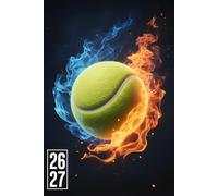 Agenda Scolaire 2026-2027 Tennis: Planificateur Journalier A5 1 Jour par Page, Septembre 2026 - Juillet 2027, Pour Filles et Garçons, Primaire, Collège, Lycée.