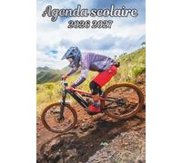 Agenda Scolaire 2026 2027 Vélo: Organisateur Scolaire , Une semaine sur 2 pages , Primaire, Collège, Lycée pour Fille et Garçon