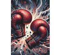 Agenda Scolaire Boxe: Un Jour par Page, Journalier | 12x17 cm, Format Standard, De Septembre à Juillet | Organisateur, Planificateur Scolaire, ... Adolescent | Sport de Combat, Gants de Boxe