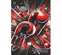 Agenda Scolaire Boxe: Un Jour par Page, Journalier | 12x17 cm, Format Standard, De Septembre à Juillet | Organisateur, Planificateur Scolaire, ... Adolescent | Sport de Combat, Gants de Boxe