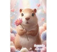 Agenda Scolaire Capybara Kawaii: A COLORIER | Journalier, une Page par Jour | 12 x 17 cm, Format Standard | Ecole Primaire, CP, CE1, CE2, CM1, CM2, ... Adolescent | Animal mignon, Animaux, Rongeur