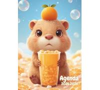 Agenda Scolaire Capybara Kawaii: A COLORIER | Journalier, une Page par Jour | De Septembre à Juillet | 12 x 17 cm, Format Standard | Pour Ecole ... fille, Adolescent | Animal, Animaux, Rongeur