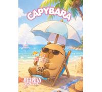 Agenda Scolaire: Capybara Kawaii, Animaux Mignons pour Fille & Garçon, Ecole Primaire, Collège | Journalier, 1 jour par page | Format 12 x 17 cm | Format Standard
