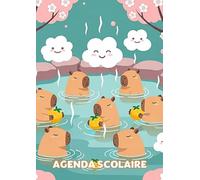 Agenda Scolaire Capybaras: Journalier - Un jour par page | 12x17 cm | Filles & garçons | animaux mignons