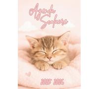 Agenda Scolaire: Chat, Chaton| 1 Page Par Jour | Étudiant, Lycée, Collège, Primaire, CP, CE1, CE2, CM1, CM2 Pour la Rentrée Scolaire | Pour Fille ou Garçon