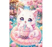 Agenda Scolaire: Chat Kawaii, Chaton | Une page par jour, Journalier | De Septembre à Juillet | Pour Ecole Primaire, Collège, Lycée, Etudiants | ... Fans d'Animaux Mignons Kawaii, Manga Animé