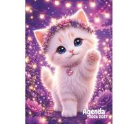 Agenda Scolaire: Chat Mignon, Chaton, Animaux Mignons | Journalier, une Page par Jour | Format Standard, 12 x 17 cm | De Septembre à Juillet | Pour ... | 280 pages | Pour Fille, Enfant, Ado