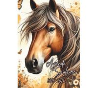Agenda Scolaire Cheval: École élémentaire, primaire, collège, lycée. Format standard 12x17 cm. 1 page par jour. Thème Animaux