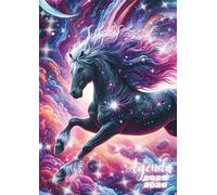Agenda Scolaire Cheval: Journalier, un Jour par Page | De Septembre à Juillet | 12x17 cm, Format Standard, Léger | Ecole Primaire, Collège, Lycée, Etudiant | Pour Enfant, Fille, Garçon, Adolescent | Animal, Fantaisie, Animaux, Chevaux, Violet