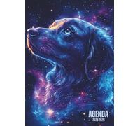 Agenda Scolaire Chien dans les Etoiles: Un Jour par Page, Journalier | 12x17 cm, Format Standard, De Septembre à Juillet | Organisateur, Planificateur ... Fille, Adolescent | Galaxie, Chien, animal