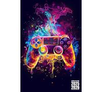 Agenda Scolaire Gamer: Manette de Jeux Vidéo Foot Football pour Garçon Pratique avec Beaucoup d'espace pour noter de Septembre à Juillet Etudiant ... Lycée, CP, CE1, CM1 CM2 Petit Format A5