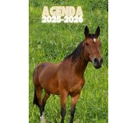 Agenda scolaire journalier 2025-2026-Thème animaux - Cheval - équitation (12.85x19.84 cm) 1 page par jour