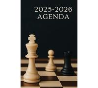 Agenda scolaire journalier 2025-2026-Thème jeu - Échec - Jeu d'échec - Échéquier (12.85x19.84 cm) 1 page par jour