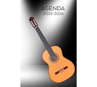 Agenda scolaire journalier 2025-2026-Thème musique - Guitare - Musicien - Son (12.85x19.84 cm) 1 page par jour