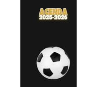 Agenda scolaire journalier 2025-2026-Thème sport- Ballon de foot- Football (12.85x19.84 cm) 1 page pour 2 jours - Agenda garçon