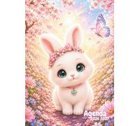 Agenda Scolaire: Lapin, Animaux Mignons, Fille | Journalier, une Page par Jour | Format Standard, 12 x 17 cm | De Septembre à Juillet | Pour Ecole ... | 280 pages | Pour Fille, Enfant, Adolescent