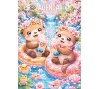 Agenda Scolaire: Loutre Kawaii | Une page par jour, Journalier | De Septembre à Juillet | Pour Ecole Primaire, Collège, Lycée | Format 12x17 cm | Pour les Fans d'Animaux Mignons Kawaii, Manga Animé