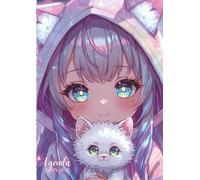 Agenda Scolaire Manga Fille: Journalier un Jour par Page | 12x17 cm, Format Standard | Ecole Primaire, CP CE1 CE2 CM1 CM2 Collège 6ème 5ème 4ème 3ème | Pour Fille, Ado, Enfant | Chat Kawaii, Animé
