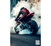 Agenda Scolaire Moto Course Garcon: Souple Pratique avec Beaucoup d'espace pour noter de Septembre à Juillet pour Etudiant de Primaire, Collège, Lycé, CP, CE1, CM1 et CM2