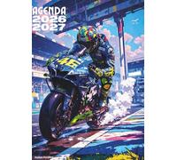 Agenda Scolaire Moto GP: Journalier, une page par jour, en français, univers course professionnelle et haute vitesse