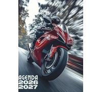 Agenda Scolaire Moto: Journalier, une page par jour, en français, univers dynamique pour enfants et adolescents passionnés de deux-roues
