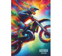 Agenda Scolaire Motocross: Un Jour par Page, Journalier | 12x17 cm, De Septembre à Juillet, Format Standard | Ecole, Collège, 6eme, 5eme, 4eme, 3eme, ... | Moto Cross, Sport mécanique, Moto