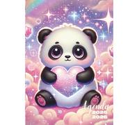 Agenda Scolaire: Panda, Kawaii, Arc en Ciel | Journalier, une Page par Jour | 12 x 17 cm | Pour la Rentrée Scolaire, Ecole, Primaire, Collège, 6eme, ... Fille, Ado | Girly, Manga, Mignon, Cute