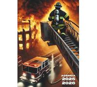 Agenda Scolaire Pompier: 1 jour Par page, Journalier | 12x17 cm, Format Standard, Léger | Septembre à Juillet | Ecole, Primaire, Collège, Lycée, ... | Brigade, Sapeurs-Pompiers, Armée, Militaire