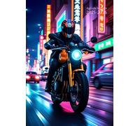 Agenda Scolaire Semainier A5 Horizontal: Moto - Fille & Garcon - 1 semaine sur 2 pages - Petit Format En Francais - Sans Spirale - Couverture Souple - ... Elementaire, école Primaire, College, Lycee.